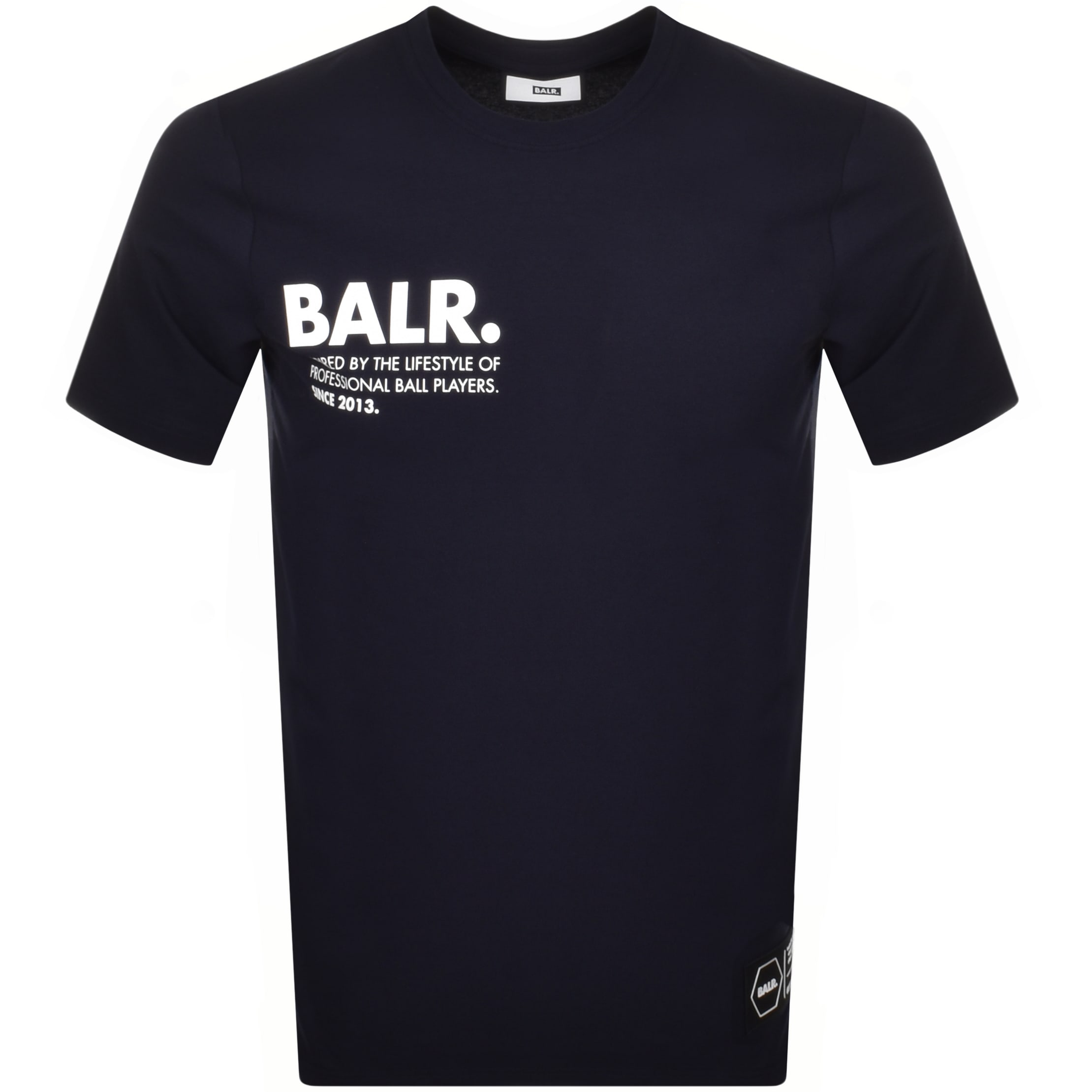 Alternative Image for ProductBALR. Lifestyle Straight Logo T Shirt Navy1